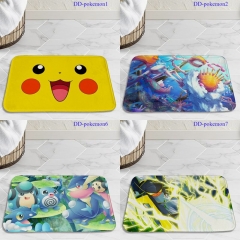 16 Styles Pokemon Cartoon Pattern Anime Crystal Velvet Floor Mat