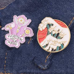 3 Styles Magical Girl Lyrical Nanoha Alloy Cartoon  Pin Anime Brooch