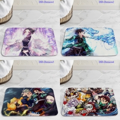 20 Styles Demon Slayer: Kimetsu no Yaiba Cartoon Pattern Anime Crystal Velvet Floor Mat