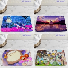 17 Styles My Neighbor Totoro Cartoon Pattern Anime Crystal Velvet Floor Mat