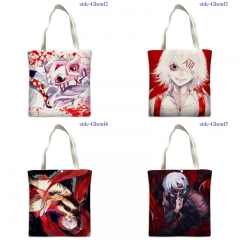 8 Styles 33*38cm Tokyo Ghoul Cartoon Pattern Canvas Anime Bag