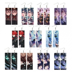 11 Styles Genshin Impact Xiao Hu Tao Venti Raiden Shogun Anime Earring