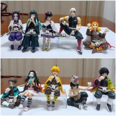 10PCS/SET Demon Slayer: Kimetsu no Yaiba Kamado Tanjirou Nezuko Anime PVC Figure Toy