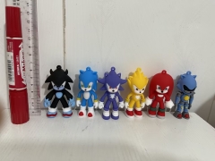 6PCS/SET Sonic the Hedgehog Anime PVC Figure Toy