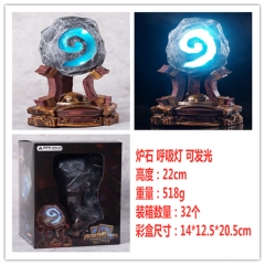 （带电）魔兽 炉石传说1比1 呼吸灯 发光的炉石 手办摆件，一件32个，高约22cm