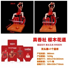 38CM SLAM DUNK Sakuragi Hanamichi Statue Model Toy Anime PVC Figure