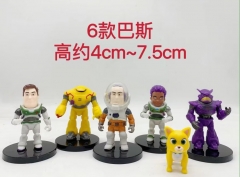 6PCS/SET 4-7.5CM Toy Story Buzz Lightyear Model Toy Anime PVC Figure Action Figures
