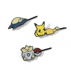 9 Styles Pokemon Alloy Cartoon Anime Hair Clip