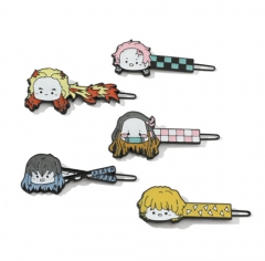 7 Styles Demon Slayer: Kimetsu no Yaiba Alloy Cartoon Anime Hair Clip