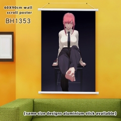 (60X90)BH1353 电锯人 动漫白色塑料杆挂画