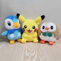 2 Styles 21CM Pokemon Pikachu Piplup Anime Plush Toy Doll