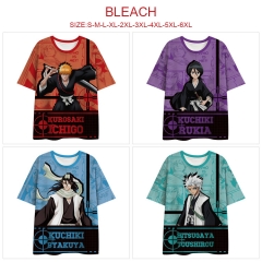 6 Styles Bleach Cartoon Character 3D Printed Anime Milk Silk T-Shirt
