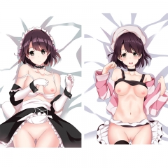 (40*70cm) Saekano: How to Raise a Boring Girlfriend Sexy Girl Body Pillow Pattern Bolster Body Anime Pillow
