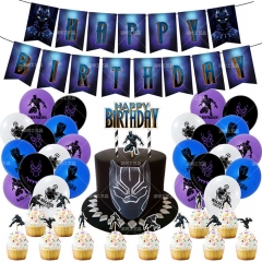 Black Panther For Birthday Party Decoration Anime Balloon Set