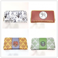 5 Styles Harry Potter Zipper Anime Purse Long Wallet