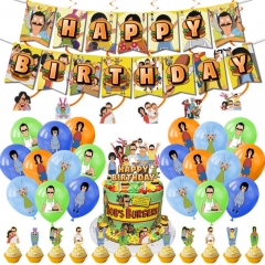 Bob's Burgers For Birthday Party Decoration Anime Balloon Set
