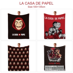 5 Styles 100x135CM La Casa de Papel Quilt Double Printed Anime Summer Blanket