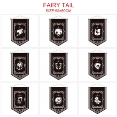 16 Styles 90x60CM Fairy Tail  Hot Sale Flag Anime Decoration Flag