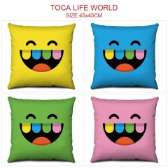 7 Styles Toca Life World Cartoon Pattern Anime Pillow (45*45CM)