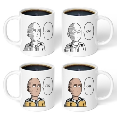 ONE PUNCH MAN 一拳超人 陶瓷白马克杯 咖啡牛奶杯子创意动漫礼物