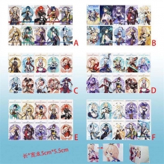 10个一套）6款原神 10个装磨砂卡贴