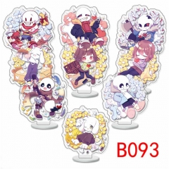 9PCS/SET Undertale Anime Acrylic Standing Plates 6CM