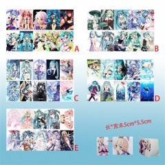 10个一套）5款初音10个装磨砂卡贴