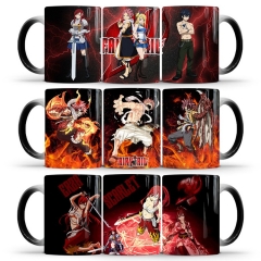 跨境 Fairy Tail 妖精的尾巴 变色马克杯陶瓷热感温咖啡茶水杯子