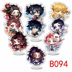 9PCS/SET Demon Slayer: Kimetsu no Yaiba Anime Acrylic Standing Plates 6CM