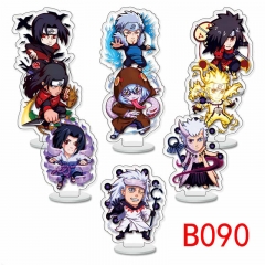 9PCS/SET Naruto Anime Acrylic Standing Plates 6CM