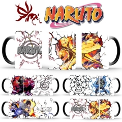 外贸新品naruto火影忍者鸣人 佐助 波鼬卡卡西变色杯马克杯陶瓷杯
