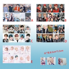 10个一套）5款BTS10个装磨砂卡贴