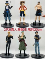 2代6款真人海贼王公仔手办高约20厘米