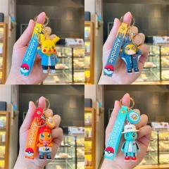 5 Styles Pokemon Cartoon Anime Doll Keychain