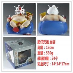 13CM Gundam Muscle Man ZAKU RX-78 Anime PVC Figure Toy