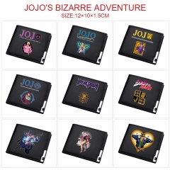 9 Styles JoJo's Bizarre Adventure Cartoon Pattern PU Coin Purse Anime Wallet