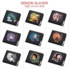 12 Styles Demon Slayer: Kimetsu no Yaiba Cartoon Pattern PU Coin Purse Anime Wallet