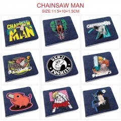 11 Styles Chainsaw Man Cartoon Pattern PU Coin Purse Anime Wallet