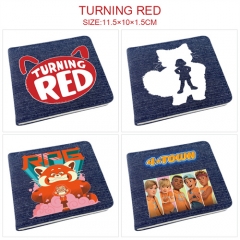 6 Styles Turning Red Cartoon Pattern PU Coin Purse Anime Wallet