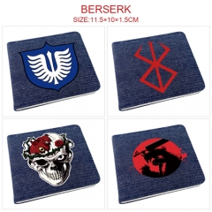 5 Styles Berserk Cartoon Pattern PU Coin Purse Anime Wallet