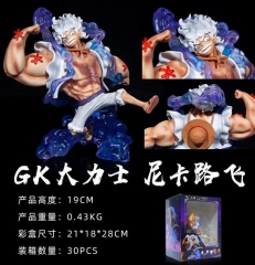 海贼王 GK 大力士 尼卡太阳神 路飞 盒装手办 高19cm 一箱30个