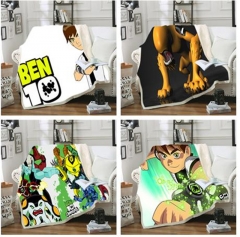32 Styles 2 Sizes Ben10 Cartoon Anime Double Layer Anime Blanket