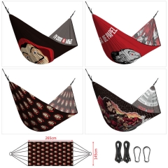 5 Styles La Casa de Papel/Money Heist Cosplay Cartoon Character Outdoor Hammock