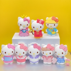 8 Styles 8.5CM Hello Kitty Cute PVC Anime Figure