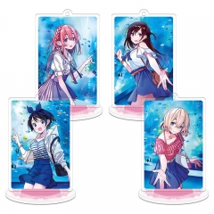 4 Styles 9CM Rented Girlfriend Acrylic Anime Standing Plate