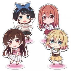 4 Styles 9CM Q Version Rented Girlfriend Acrylic Anime Standing Plate