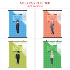 60*90CM 4 Styles Mob Psycho 100 Cartoon Wallscrolls Waterproof Anime Wall Scroll