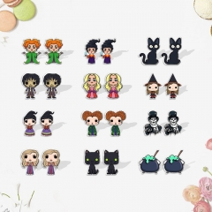 13 Styles Hocus Pocus Shrinky Dinks Earrings Anime Plastic Earrings
