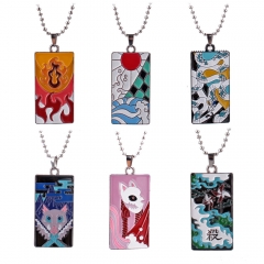 6 Styles Demon Slayer: Kimetsu no Yaiba Cosplay Cartoon Anime Necklace