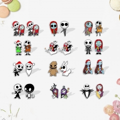 13 Styles The Nightmare Before Christmas Shrinky Dinks Earrings Anime Plastic Earrings